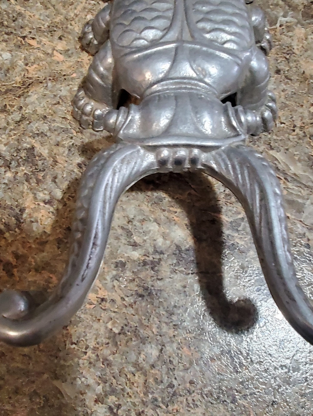 VINTAGE BEETLE CAST METAL ALUMINUM BOOT JACK. COLLECTIBLE. REMOVE BOOTS - Picture 2 of 8